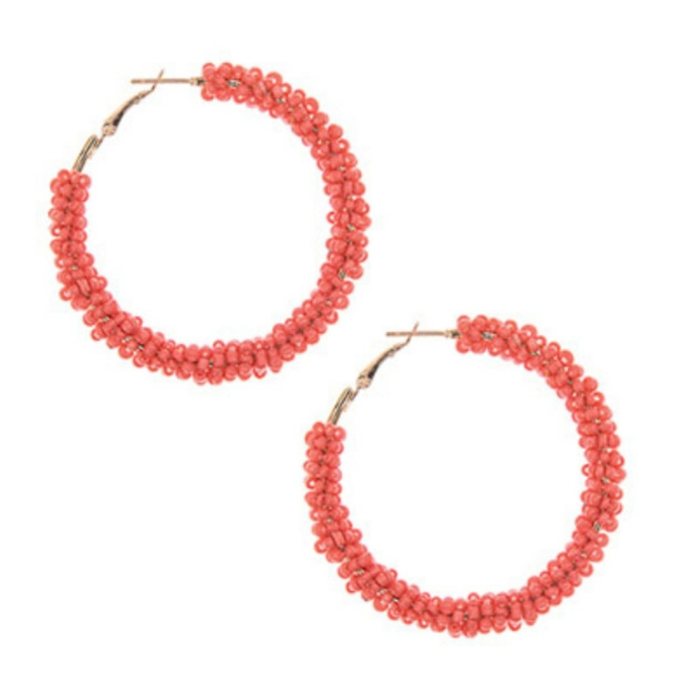 Seed Bead Hoop